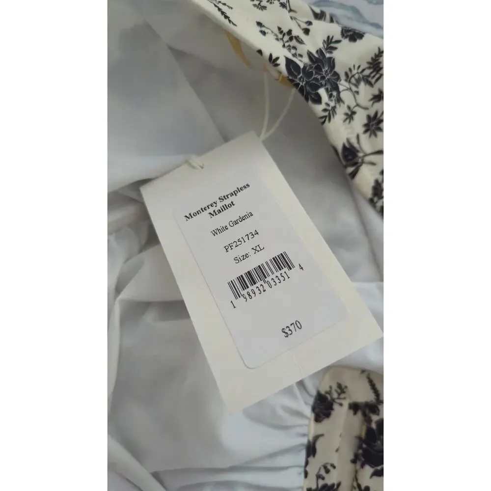 Ulla Johnson Monterey Strapless One Piece Swimsuit NWT